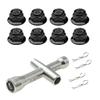 4mm 5mm 5. 5mm 7mm Hex Wrench Set 1-2PCS Compatible with 1 10 Scale RC Cars and Crawler Models Socket Tool Compatible with RC Vehicle Maintenance(1 Set Black) view 1