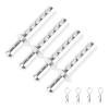Parts For WLtoys 102037 102237 122037 122237 02144 94123 94102 1/10 RC Car Shell Body R-Clip Pins Alloy Post Mounts(Silver) view 1