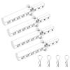Parts For WLtoys 102037 102237 122037 122237 02144 94123 94102 1/10 RC Car Shell Body R-Clip Pins Alloy Post Mounts(Silver) view 2