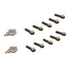 10PCS M2 M3 Plastic Ball Joint Connector 2mm 3mm Head Buckle Push Rod End Steering Linkage With Gasket Screws Compatible with RC Car DIY Model Parts Compatible With Standard RC Models(3mm with gasket) view 1