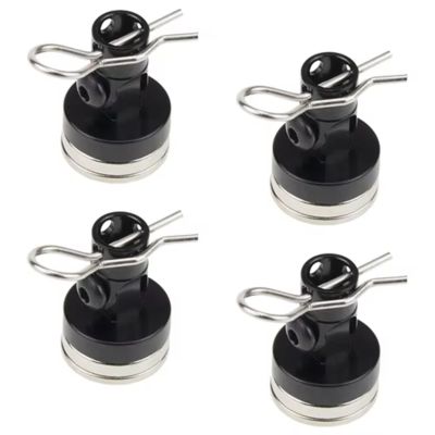 Parts For HSP For Tamiya For Redcat For Axial For SCX10 1/10 4PCS RC Car Alloy Stealth Invisible Body Post Mount R Clips Pin(Black)