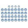 Parts For Tamiya GF-02 For GF02 36pcs Sealed Steel Bearing Kit RC Car Upgrade Parts Accessories Replacement(Blue) view 1