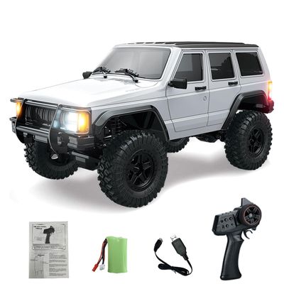 wheelfun 1/18 RC Crawler Car 4WD Remote Control Vehicle C8809 3 Speed Gearbox 28CM Length Diamond Axle High Ground Clearance RTR Hobby Grade Model for Adult(Pearl White)