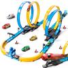 MSKOLER Car Race Track Sets for Kids 3 4 5 6 7 8 9 Years Old - Toy Car Track Set for Boys 3-5 6-8 8-12, Competitive Racing Game with 4 Small Cars, Boys Toy, Gifts Toys Cars for Toddlers Girls 3-8 view 1