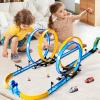 MSKOLER Car Race Track Sets for Kids 3 4 5 6 7 8 9 Years Old - Toy Car Track Set for Boys 3-5 6-8 8-12, Competitive Racing Game with 4 Small Cars, Boys Toy, Gifts Toys Cars for Toddlers Girls 3-8 view 2