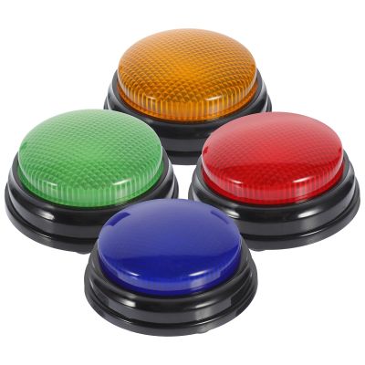 4pcs Game Button Party Answer Button Game Answer Buzzers Party Alarm Buttons with Sound