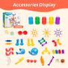 Marble Run Toy, 125pcs Marble Maze Kit STEM Educational Learning Toy for Kids, Construction Building Blocks Toys, Birthday Gift for Boys Girls 3-8with 5 Glow in The Dark Glass Marbles view 3