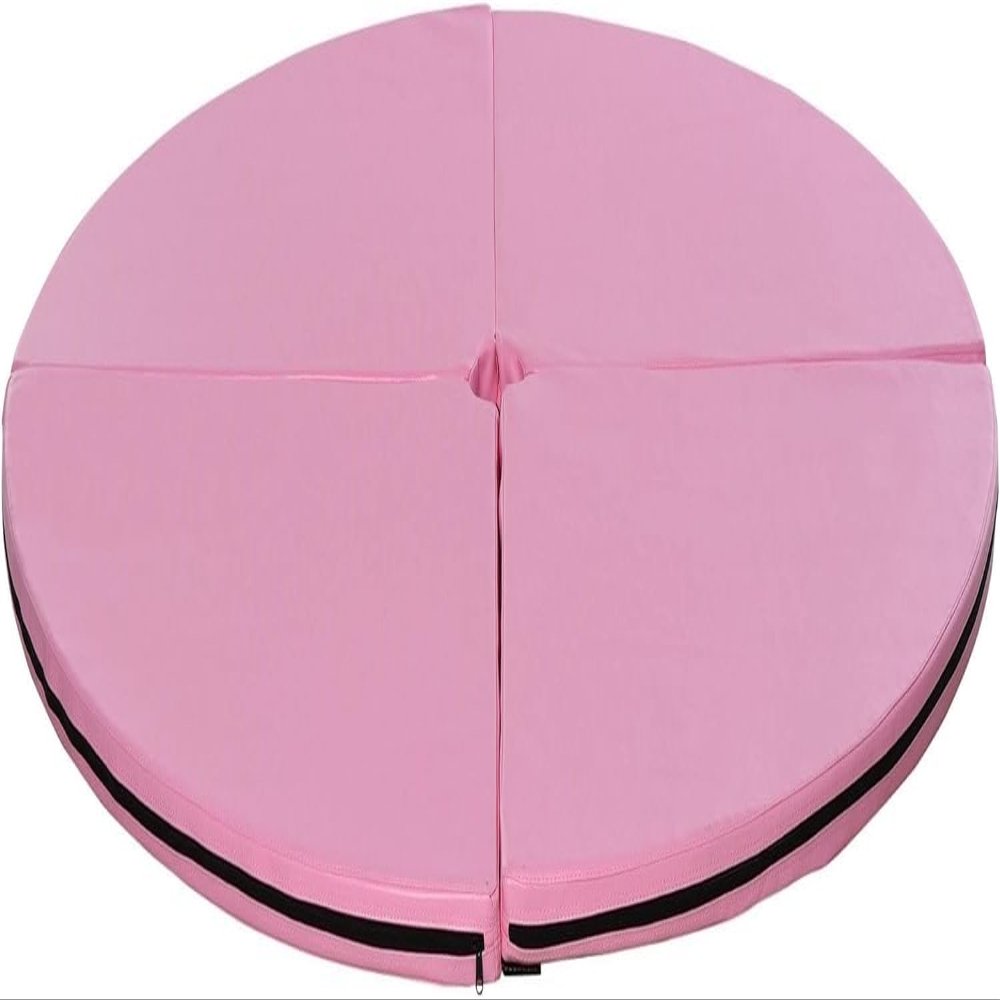 KGBNYSS Pole Dance Mat, Lightweight Folding Design, Home Use, Pink(160cm/5.2ft/63in,Thick 10cm/4in)