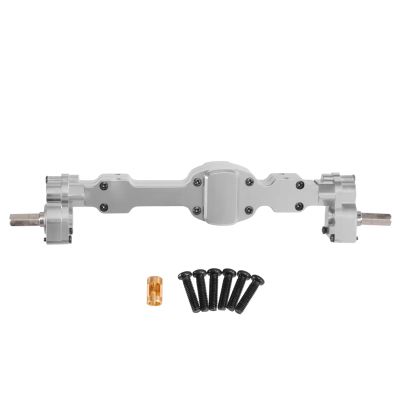 Rc Axle Parts For JJRC C8815 Willys MB 1/10 Aluminum Alloy CNC Anodized Full Metal Front Rear Portal Axle Upgrade Accessories(Silver,Rear)