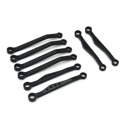 Parts For WPL C64 C64-1 1/16 Metal Chassis Link Rod Pull Set RC Car Upgrade Parts Accessories(Black)