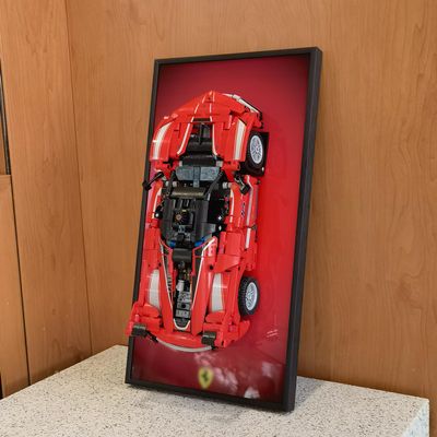JKZUZU Display Wallboard for 42212 Race Car Model Building Kit, Home or Office Decorative Wall Panels,Adult Collectibles Wall Mount Frame (No Car Included) (42212 Display Wallboard)