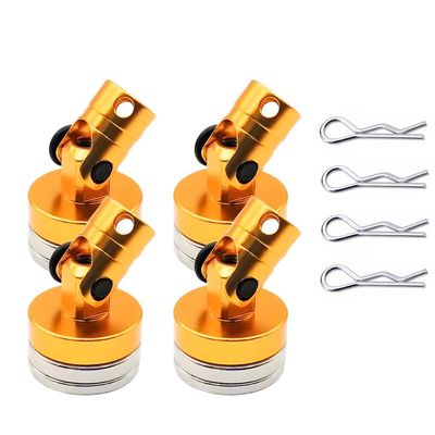 1set RC Car Drift Remote Control Car Shell Strong Magnet Stealth Body Post Contact Shell Column for 1/10 Scale Models tt01 TT02(Light Grey)