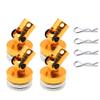 1set RC Car Drift Remote Control Car Shell Strong Magnet Stealth Body Post Contact Shell Column for 1/10 Scale Models tt01 TT02(Light Grey) view 1
