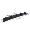 BaoHYeS Rear Diffuser Compatible with Grand Cherokee SRT8, Shark Fin Type Bumper, Splitter, Spoiler, Bypass Edge Black (Carbon Fiber) view 3