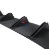 BaoHYeS Rear Diffuser Compatible with Grand Cherokee SRT8, Shark Fin Type Bumper, Splitter, Spoiler, Bypass Edge Black (Carbon Fiber) view 4
