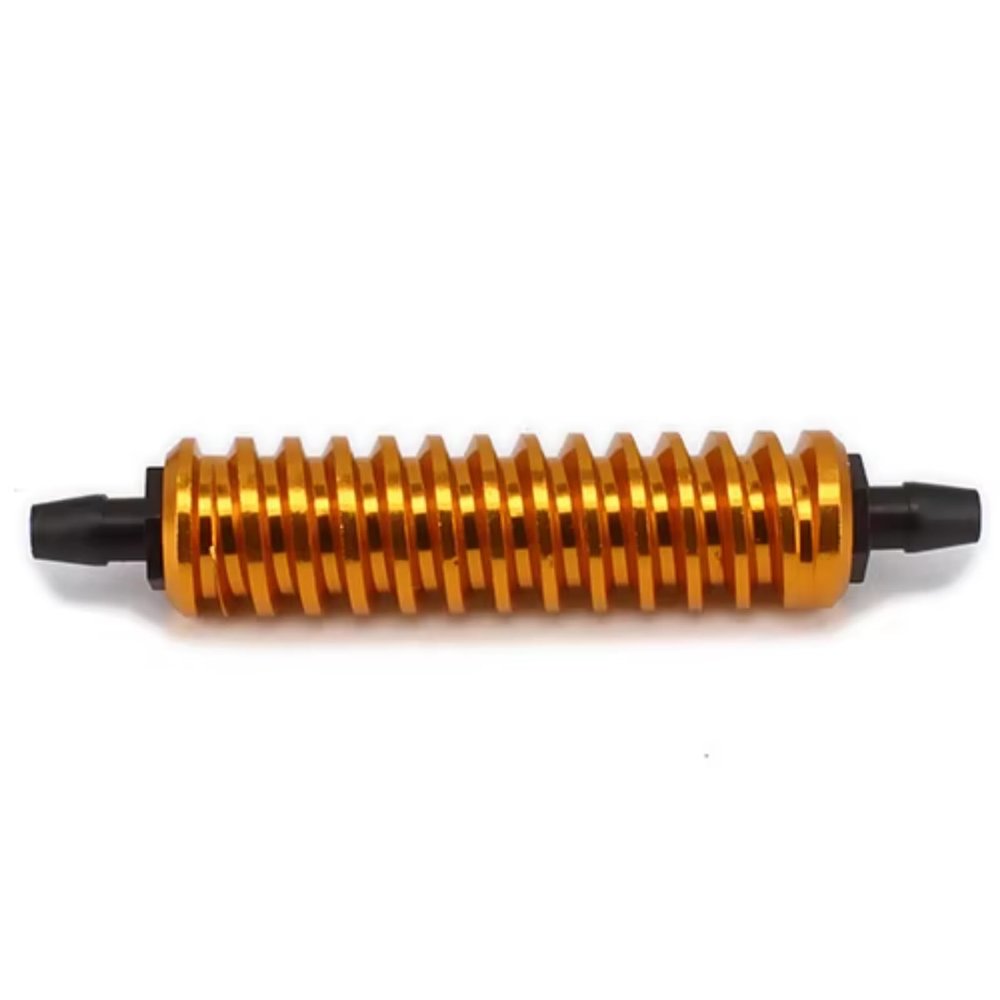 Parts For HSP 1/10 1/8 Back Pressure Cooler Glow For Nitro Engine TD10009 Aluminum Alloy RC Car For Buggy Monster Truck Upgraded Hop For Up(Yellow)