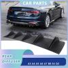BaoHYeS Universal Rear Bumper Diffuser Compatible with A3 A4 A5 A6 A7 B8 S4 Q5 81.5cm 5 Fins Splitter Lower Spoiler Auto Parts (Matte Black) view 3