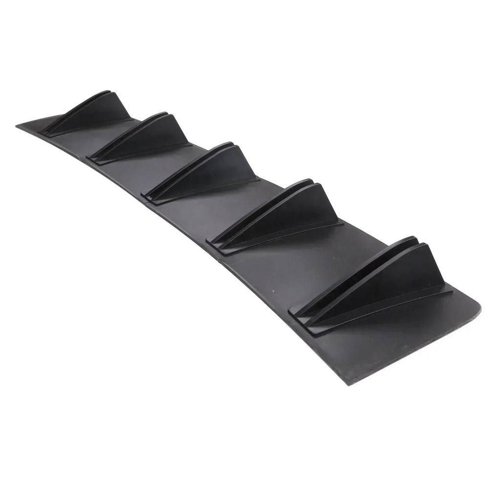 BaoHYeS Challenger Compatible Rear Diffuser Shark Fin Bumper Splitter Spoiler Bypass Edge Black (Matte Black)