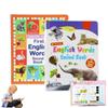2 First English Words Sound Books,Baby Books for Toddlers Age 2 3 4 5 6, Interactive Audio Sound Books for Kids, Early Learning Education Language Baby Books Music Toys view 1