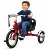 Flybar Kids Tricycle for Toddlers Ages 2-4, Classic Retro 3-Wheel Trike with Adjustable Seat, Steel Frame, Chrome Handlebars & Stable Wide-Wheel Ride, Outdoor Ride-On Toddler Bike for Boys and Girls view 1