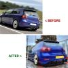 BaoHYeS Rear Bumper Diffuser Spoiler Splitter Protector Fits Volkswagen VW Golf 5 MK5 R32 2006 2007 2008 2009 Car Style view 3