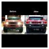BaoHYeS Car Front Spoiler FPR Visor Fits Hummer H2 2003 2004 2005 2006 2007 2008 2009 view 2