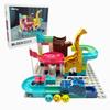 WangCow 62Pcs Marble Run Classic Big Blocks Toys Set, Stem Educational Construction Toy with Dinosaur and Giraffe Theme, of Stem Educational Toys for Kids Age 3+ view 1