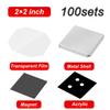 Lissontine Craft Your Own Photo Magnets with DIY Magnet Kit, Badge Button Refills and Square Magnetic Supplies  Great for Teachers and Gift Makers Acrylic/2x2in-100set view 2
