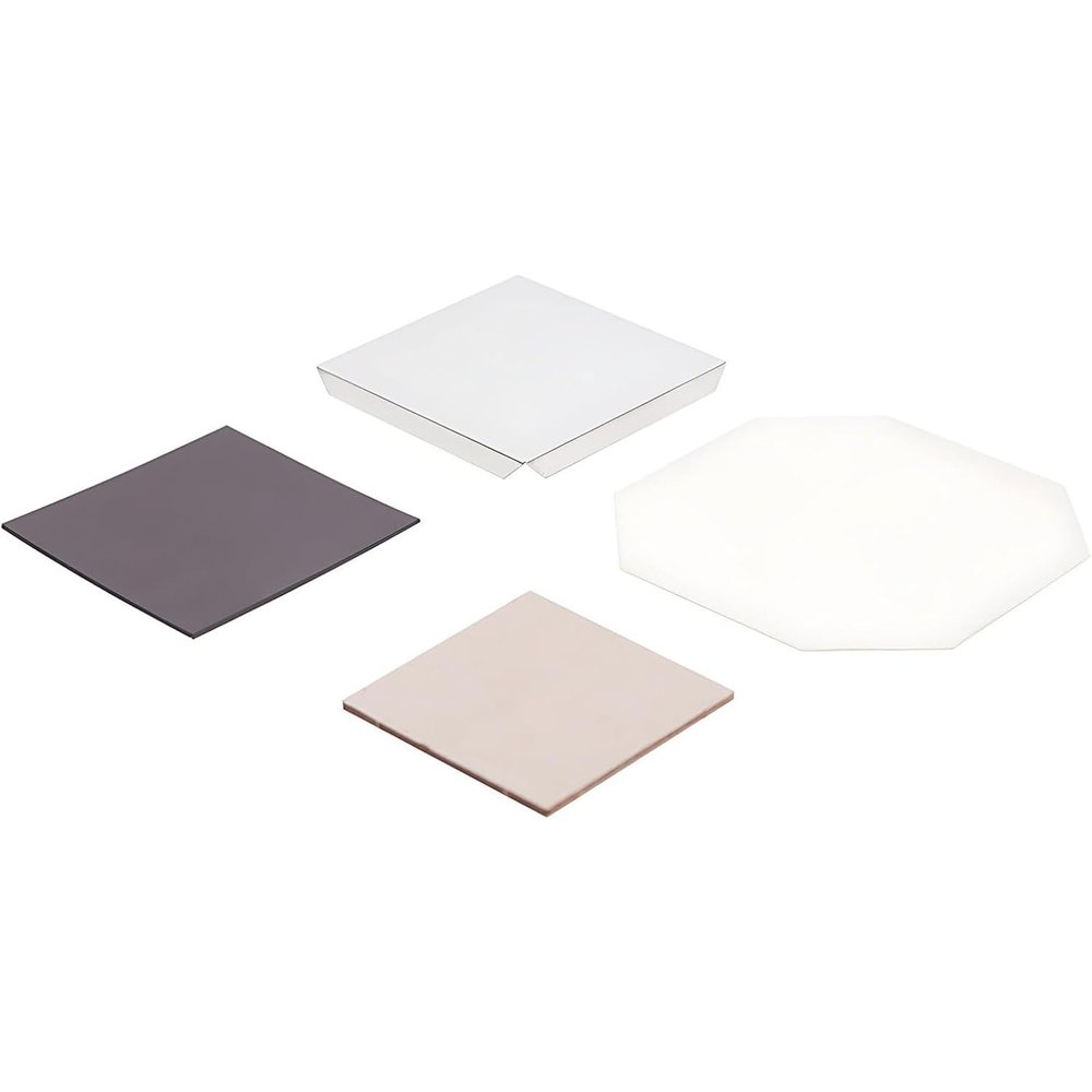 Lissontine Craft Your Own Photo Magnets with DIY Magnet Kit, Badge Button Refills and Square Magnetic Supplies Great for Teachers and Gift Makers Cardboard/2.5x2.5in-500set