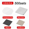 Lissontine Craft Your Own Photo Magnets with DIY Magnet Kit, Badge Button Refills and Square Magnetic Supplies  Great for Teachers and Gift Makers Cardboard/2.5x2.5in-500set view 2