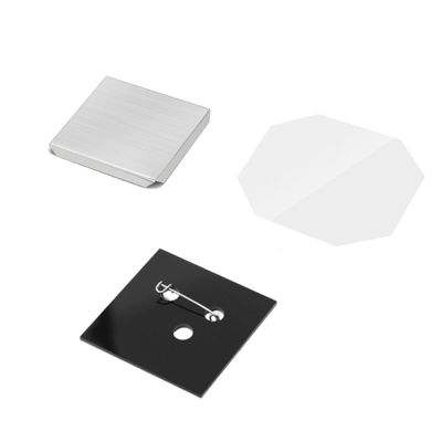 Lissontine Craft Your Own Photo Magnets with DIY Magnet Kit, Badge Button Refills and Square Magnetic Supplies Great for Teachers and Gift Makers Pin/2x2in-100set