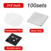 Lissontine Craft Your Own Photo Magnets with DIY Magnet Kit, Badge Button Refills and Square Magnetic Supplies  Great for Teachers and Gift Makers Pin/2x2in-100set view 2