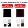 Lissontine Craft Your Own Photo Magnets with DIY Magnet Kit, Badge Button Refills and Square Magnetic Supplies  Great for Teachers and Gift Makers Pin/2x2in-100set view 4