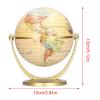 Atyhao Vintage Desktop Globe, Expand your horizons with beautifully printed map, Rotating Earth Globe Teaching Tool for Home, School, Office view 2