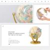 Atyhao Vintage Desktop Globe, Expand your horizons with beautifully printed map, Rotating Earth Globe Teaching Tool for Home, School, Office view 3