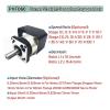 90 Degree Right Angle Planetary Gearbox Reduction Planetary Reducer Tooth Backlash 10Arcmin Transmission Ratio 3-100:1, Suitable for Industrial Robots(Speed Ratio 35,11mm--60 Servo) view 2
