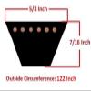 #US Parts Deck Blade Belt for Kubota F2000 F2100 F2400 RC60-F20 RC60-F24 Deck (122 Inchx 5/8 Inch) (fantparts#96251942) view 2