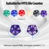 100 PCS MTG Dice Set  Ability Keyword Counters, +1/-1 Life Counter Shield Shaped Dice, D20 Number Dice, Buff Tokens, with 2 Velvet Bags for Storage view 2