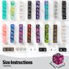 100 PCS MTG Dice Set  Ability Keyword Counters, +1/-1 Life Counter Shield Shaped Dice, D20 Number Dice, Buff Tokens, with 2 Velvet Bags for Storage view 3