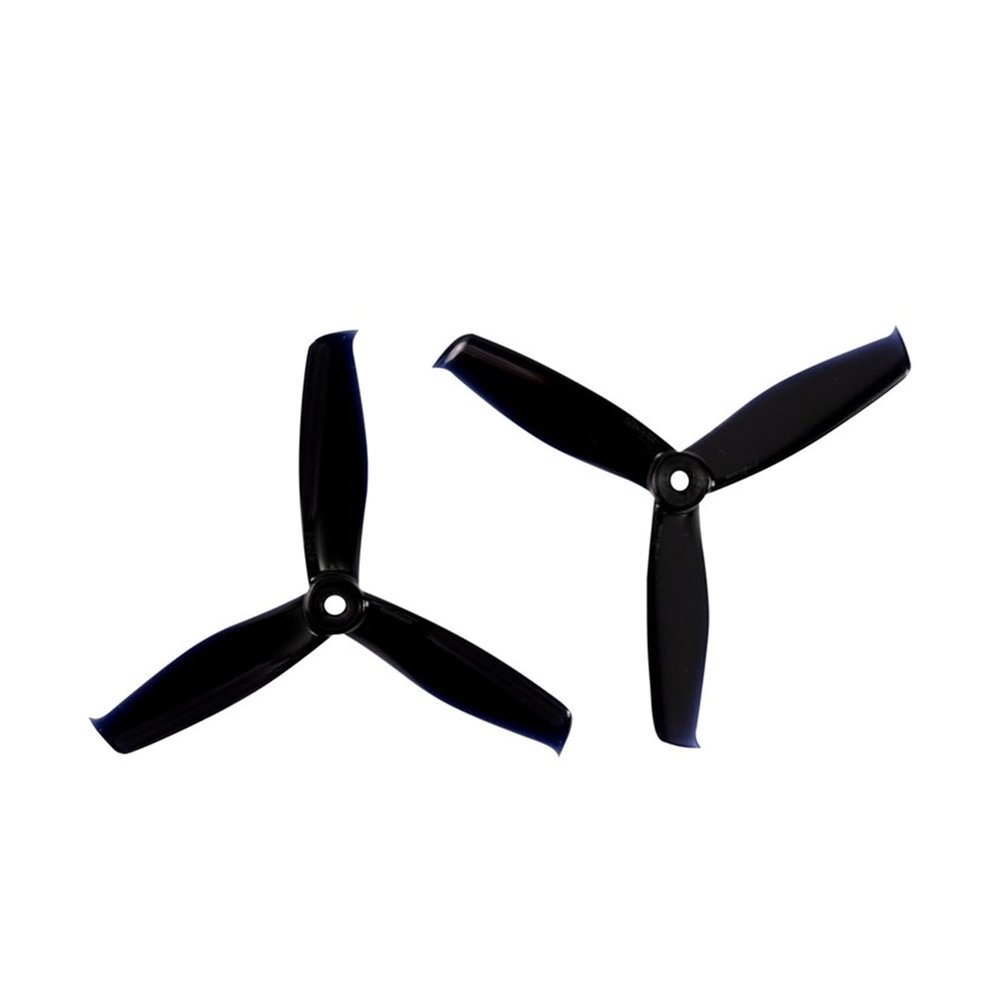 10 Pair Gemfan Hulkie 5055S-3 5 Inch 3 Blade Tri-Blade Propeller Compatible 2205 Brushless Motor, Compatible for 5inch FPV Racing Frame Kit(Black)