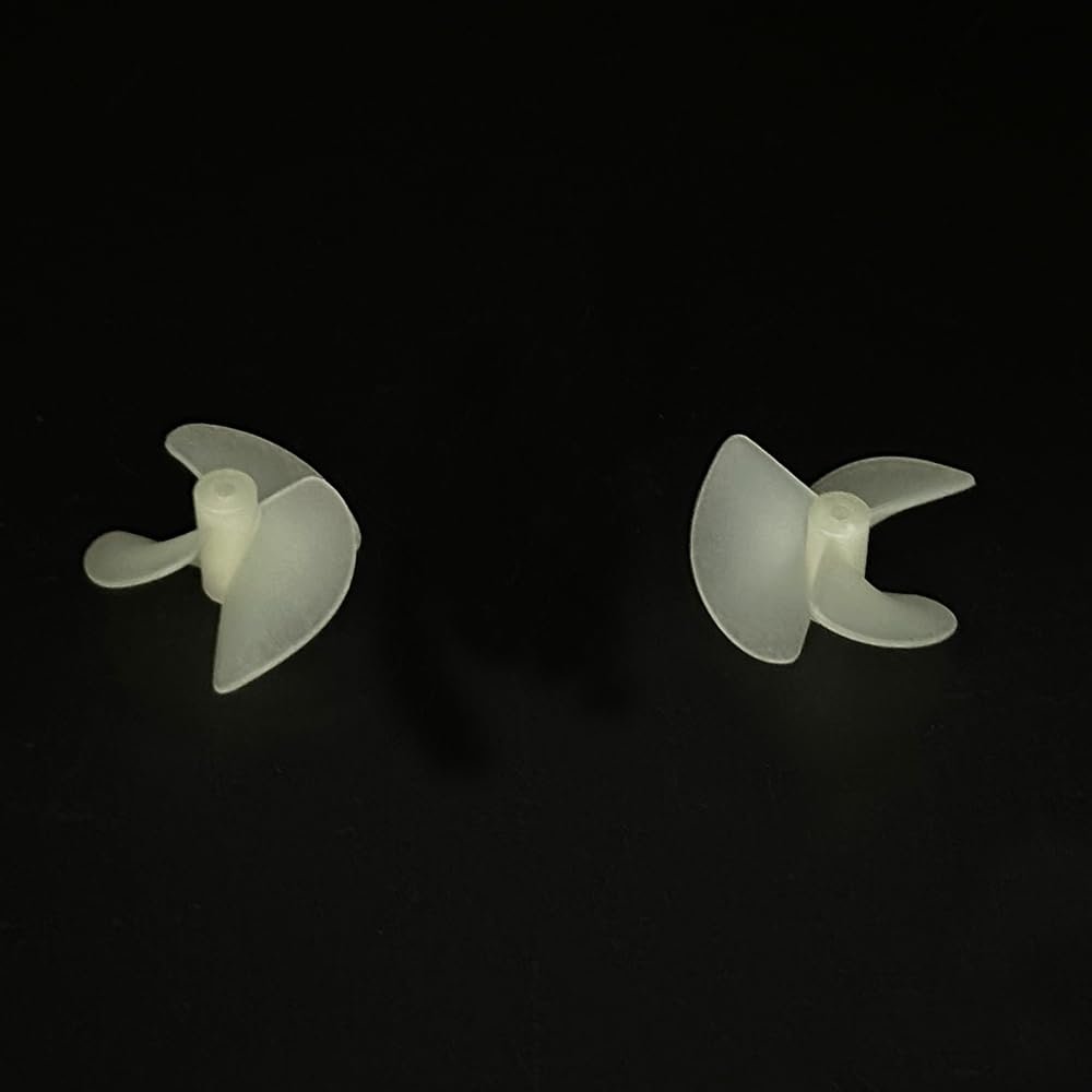 10PCS RC Boat 2mm Shaft Nylon Propeller 3-Blades Positive and Reverse Propeller for RC Boat DIY Model Ship Building Parts (2x28mm)