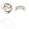 AVMBC Happy New Year Headband Tiara, Rhinestone Star New Year Headband for New Years Eve Party Supplies view 3