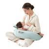CrystCare Nursing Pillow for Breastfeeding & Bottle Feeding Breastfeeding Pillow with Adjustable Waist Strap - Gentle Elevation for Reducing Spit-Up, Reflux & Gas | Breathable Washable CoverGreen view 1