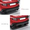 AOWINHIT Rear Bumper Lip Spoiler Glossy Black Sporty Look Rear Lip Body Kit Spoiler Diffuser for STI 2022 and Later view 3