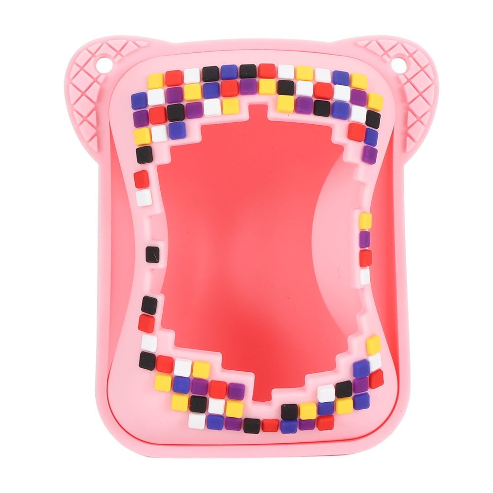 Denash Cover for BITZEE Interactive Toy Digital Pet,Protective Skin Sleeve with Lanyard Scratch Resistants, Virtual Electronic Pets Accessories (Pink)