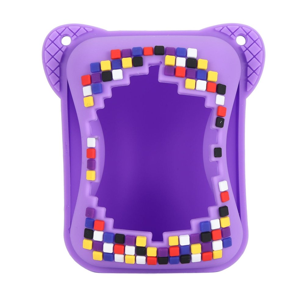 Denash Cover for BITZEE Interactive Toy Digital Pet,Protective Skin Sleeve with Lanyard Scratch Resistants, Virtual Electronic Pets Accessories (Purple)