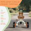 AIYAPLAY Kids Trike for Ages 2-5 Years, Toddler Tricycle with Front Basket and EVA Wheels, Indoor & Outdoor Use, for Boys and Girls, Orange view 4