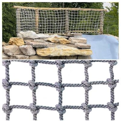 Durable Indoor/Outdoor Climbing Frame Net for Kids, Pets & Plants  Sturdy Polyamide Cargo Net Rope Ladder (8mm, 3.3x24.25ft)  Safe Play & Support