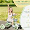 AIYAPLAY Kids Trike for Ages 2-5 Years, Toddler Tricycle with Front Basket and EVA Wheels, Indoor & Outdoor Use, for Boys and Girls, Green view 3