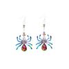 Halloween Earrings, Stylish and Creative Colored Spider Earrings for Halloween view 1